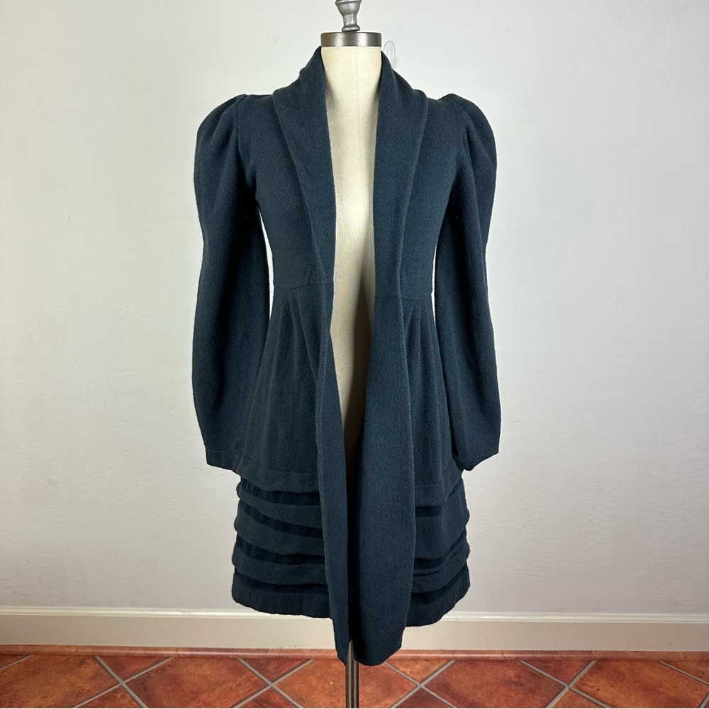 D. Exterior Angora Wool Coat